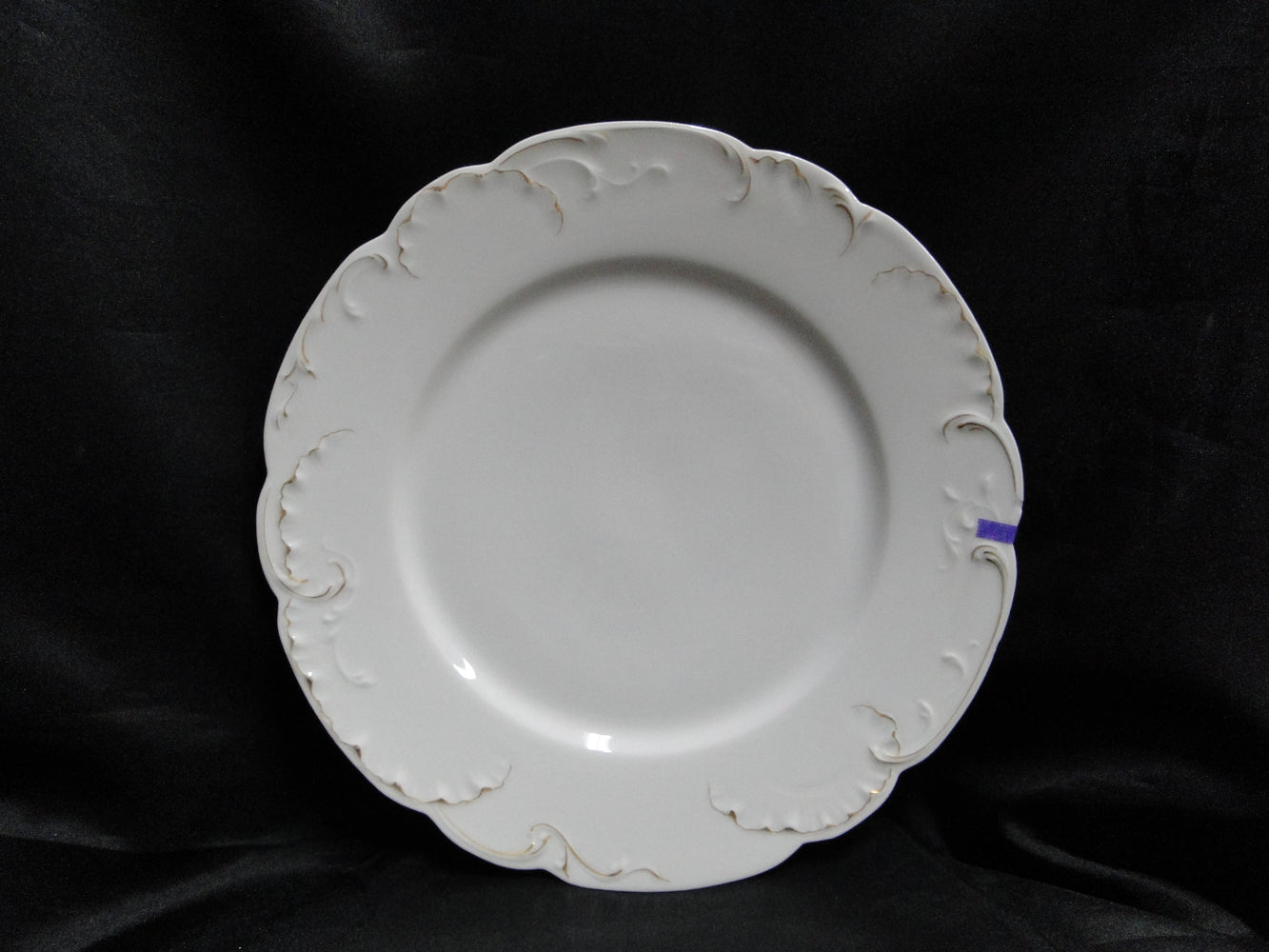 Haviland Schleiger 421, Blank 9, Gold Outlines: Dinner Plate (s), 9 5/8", As Is