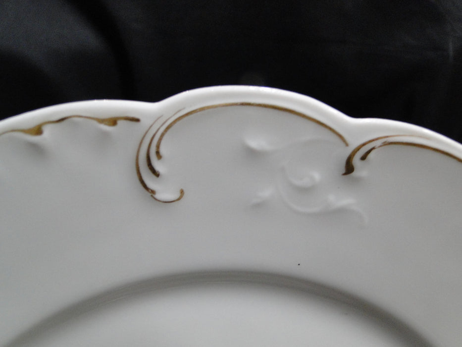 Haviland Schleiger 421, Blank 9, Gold Outlines: Dinner Plate (s), 9 5/8", As Is