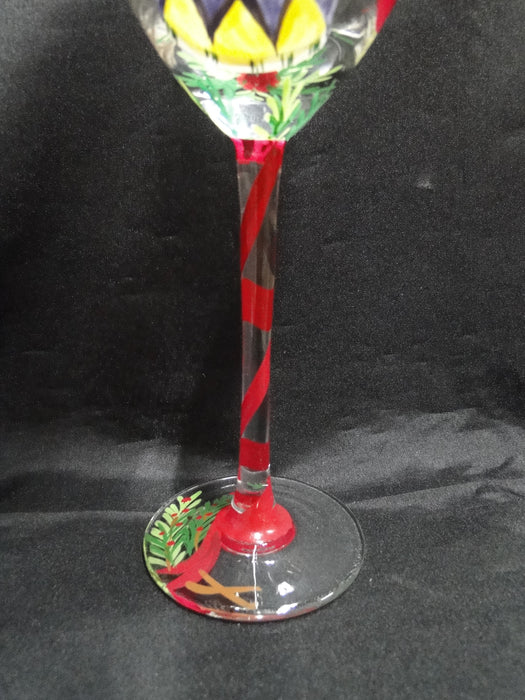 Block 12 Days of Christmas: "12 Drummers" Water or Wine Goblet, 9 1/8"