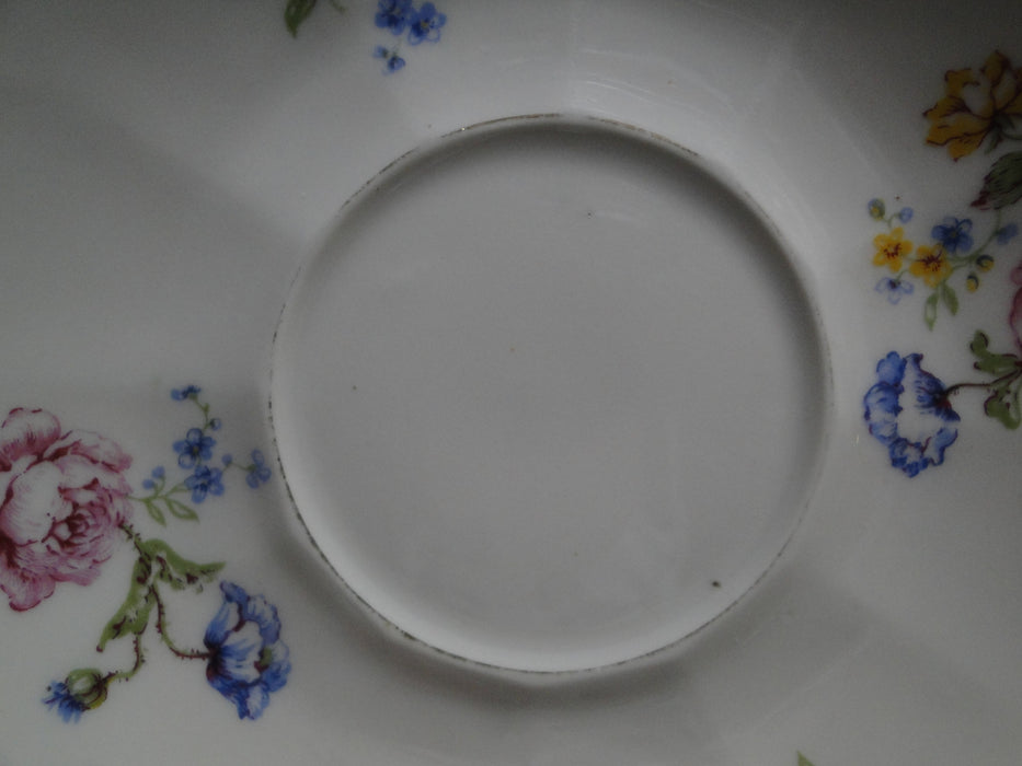Haviland, Chas Field Rosario, Multicolored: Cup & Saucer Set, 2 1/4" Tall, As Is