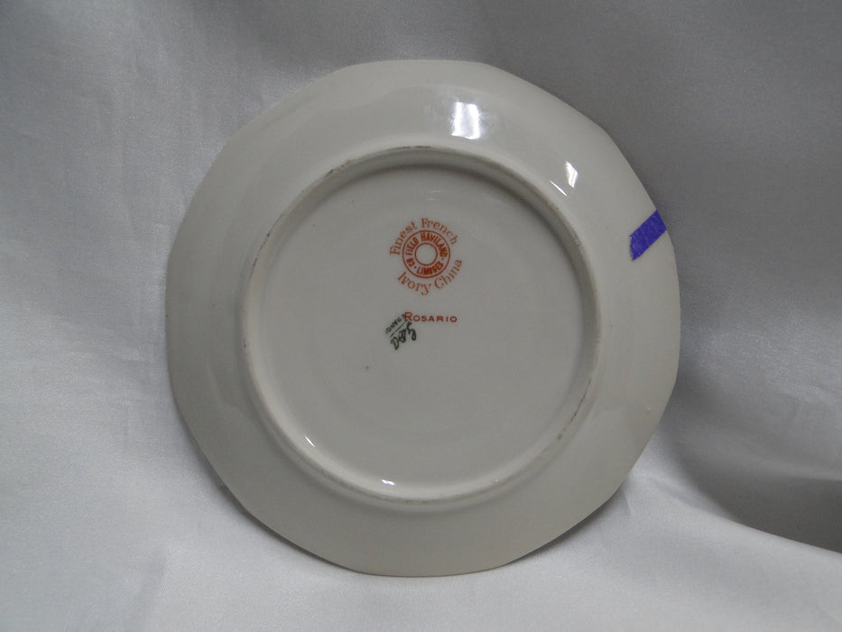 Haviland, Chas Field Rosario, Multicolored: Cup & Saucer Set, 2 1/4" Tall, As Is