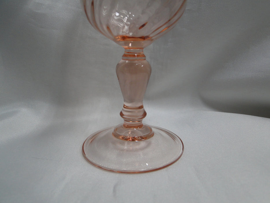 Cristal d'Arques Rosaline Pink, Swirled: Wine Glass (es), 5 3/4" Tall