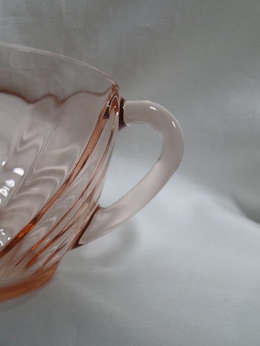 Cristal d'Arques Rosaline Pink, Swirled: Cup & Saucer Set (s), 2 5/8" Tall