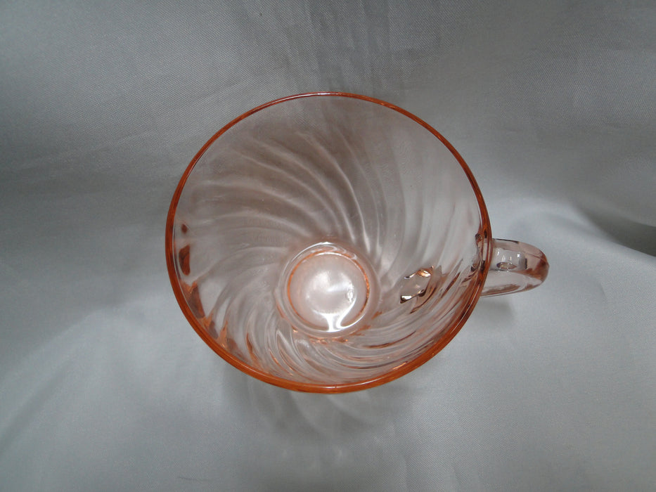 Cristal d'Arques Rosaline Pink, Swirled: Cup & Saucer Set (s), 2 5/8" Tall