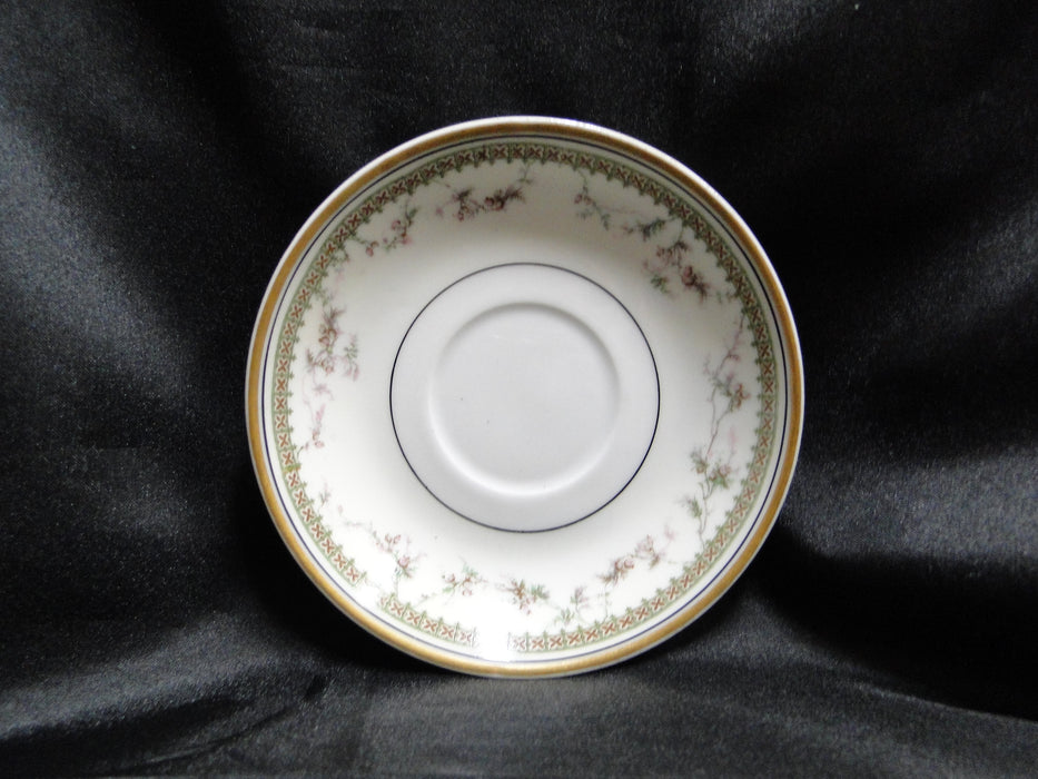 Haviland (Limoges) Yale, Gold & Black Trim: Chocolate Cup & Saucer Set, As Is