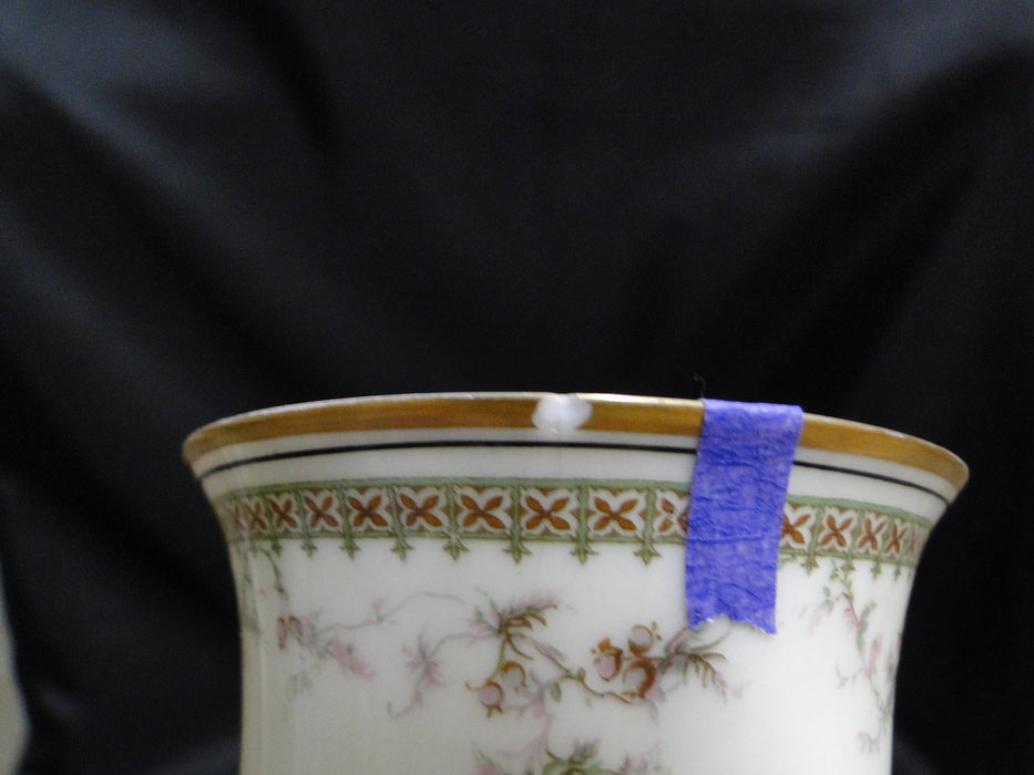 Haviland (Limoges) Yale, Gold & Black Trim: Chocolate Cup & Saucer Set, As Is