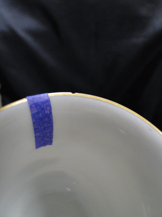 Haviland (Limoges) Yale, Gold & Black Trim: Chocolate Cup & Saucer Set, As Is