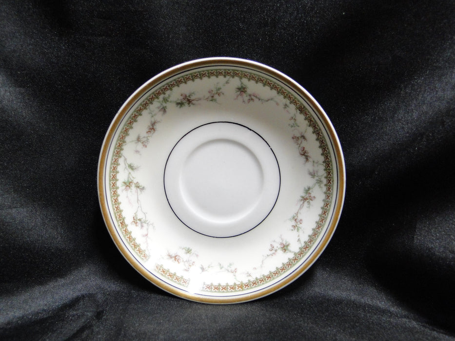 Haviland (Limoges) Yale, Gold & Black Trim: Chocolate Cup & Saucer Set, As Is