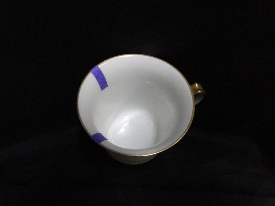 Haviland (Limoges) Yale, Gold & Black Trim: Chocolate Cup & Saucer Set, As Is
