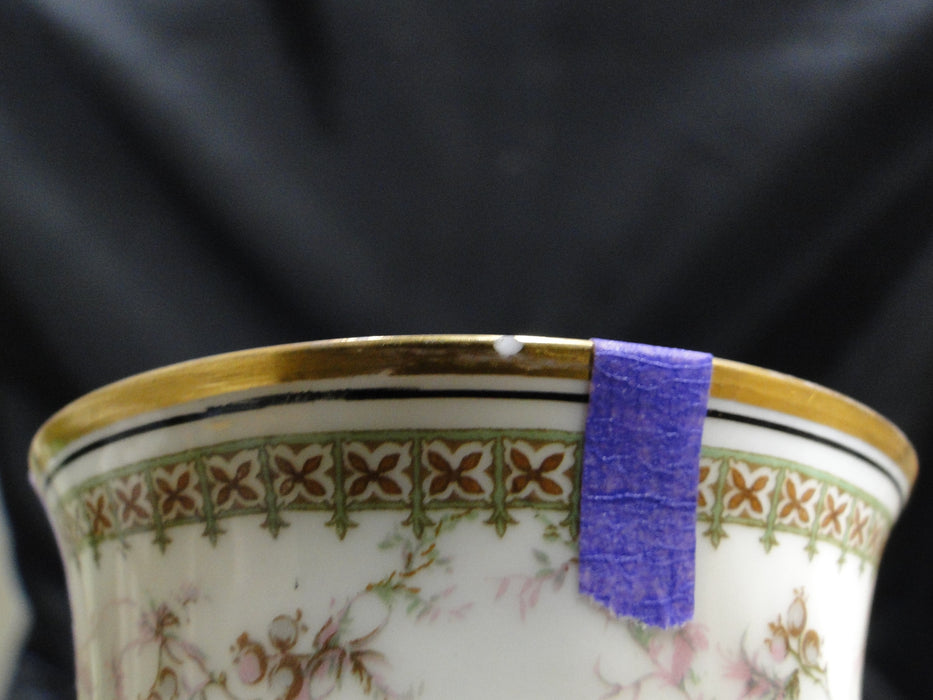 Haviland (Limoges) Yale, Gold & Black Trim: Chocolate Cup & Saucer Set, As Is