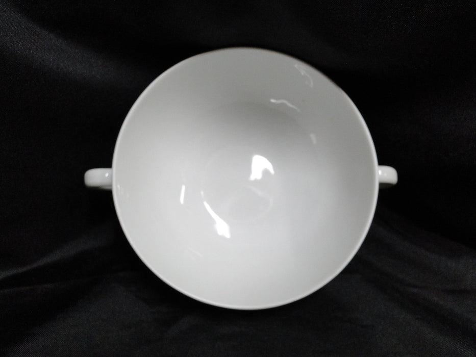 Hutschenreuther Dresden, White, Embossed: Cream Soup Bowl, No Saucer, As Is