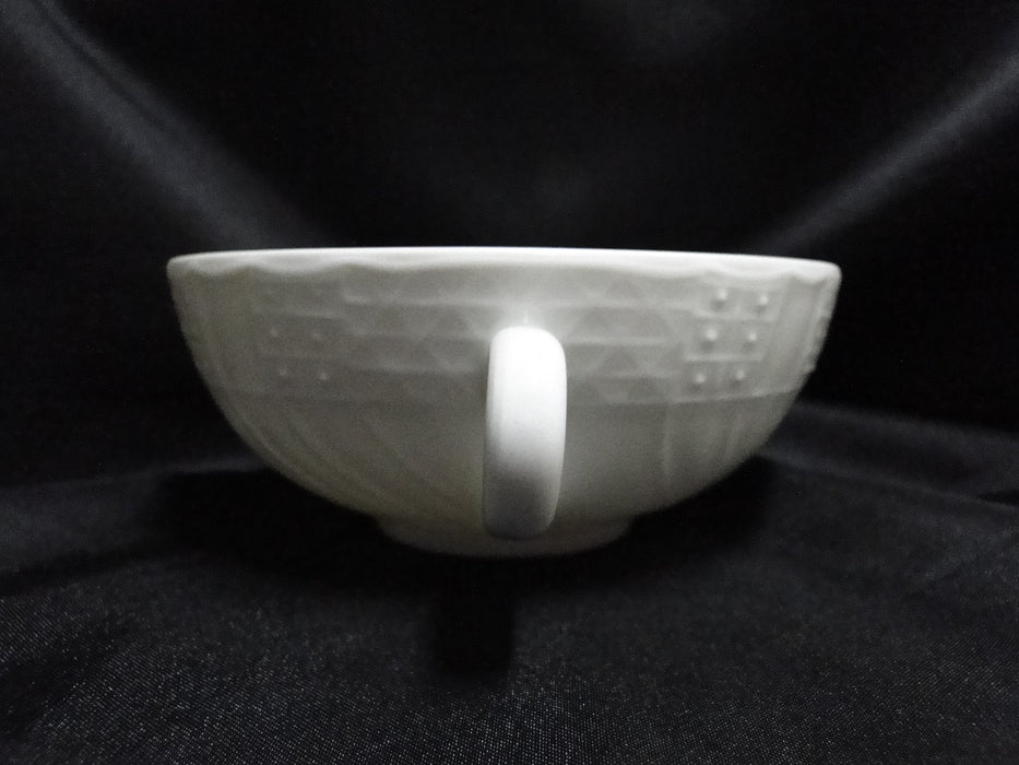 Hutschenreuther Dresden, White, Embossed: Cream Soup Bowl, No Saucer, As Is
