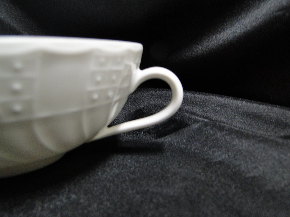 Hutschenreuther Dresden, White, Embossed: Cream Soup Bowl, No Saucer, As Is