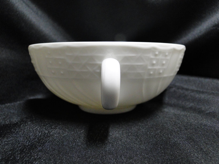 Hutschenreuther Dresden, White, Embossed: Cream Soup Bowl, No Saucer, As Is