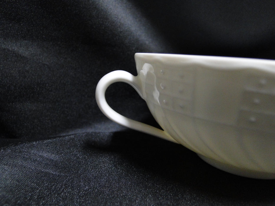 Hutschenreuther Dresden, White, Embossed: Cream Soup Bowl, No Saucer, As Is