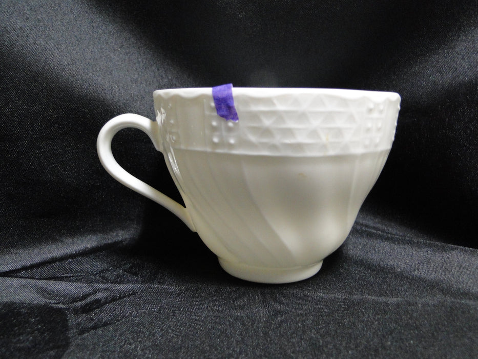 Hutschenreuther Dresden, White, Embossed: Cup & Saucer Set, 2 3/4" Tall, As Is