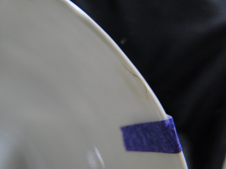 Hutschenreuther Dresden, White, Embossed: Cup & Saucer Set, 2 3/4" Tall, As Is