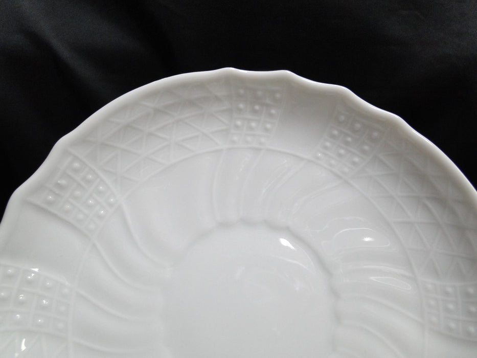 Hutschenreuther Dresden, White, Embossed: Cup & Saucer Set, 2 3/4" Tall, As Is