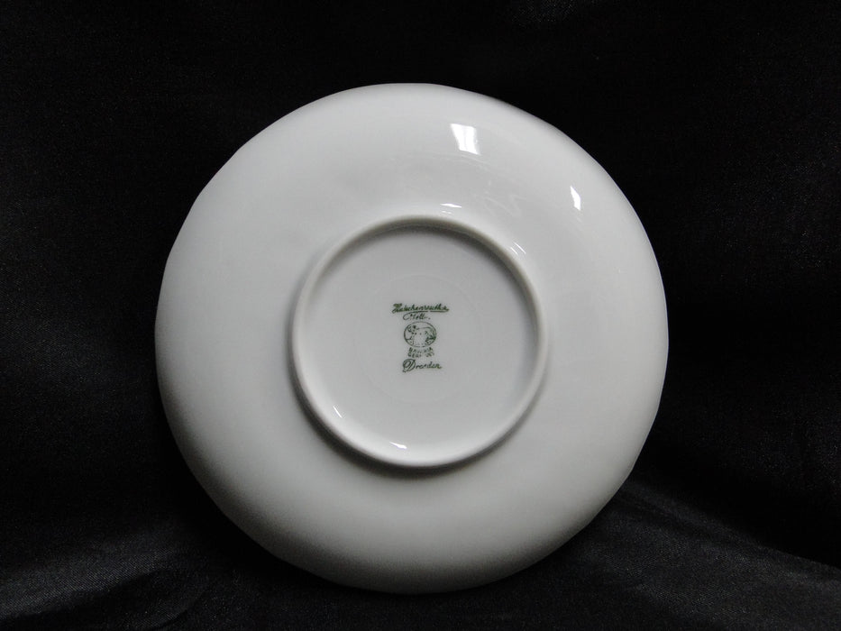 Hutschenreuther Dresden, White, Embossed: Cup & Saucer Set, 2 3/4" Tall, As Is