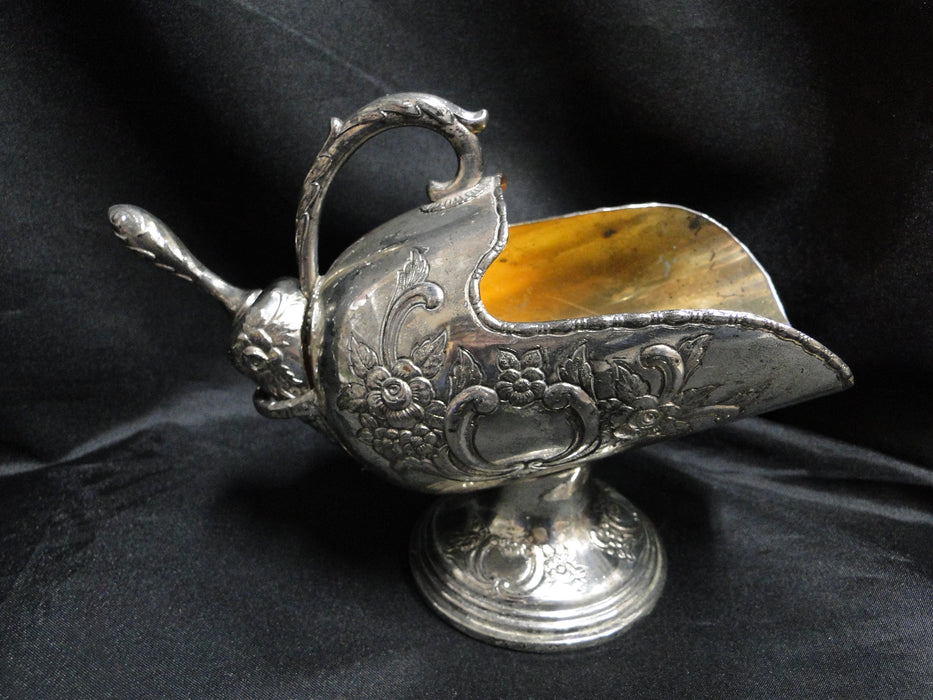 Raimond Silverplate, Gold Colored Lining: Sugar Scuttle / Bowl & Scoop, Wear