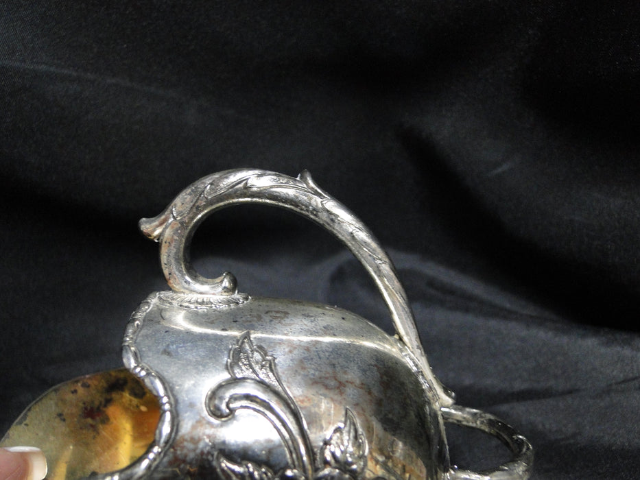 Raimond Silverplate, Gold Colored Lining: Sugar Scuttle / Bowl & Scoop, Wear
