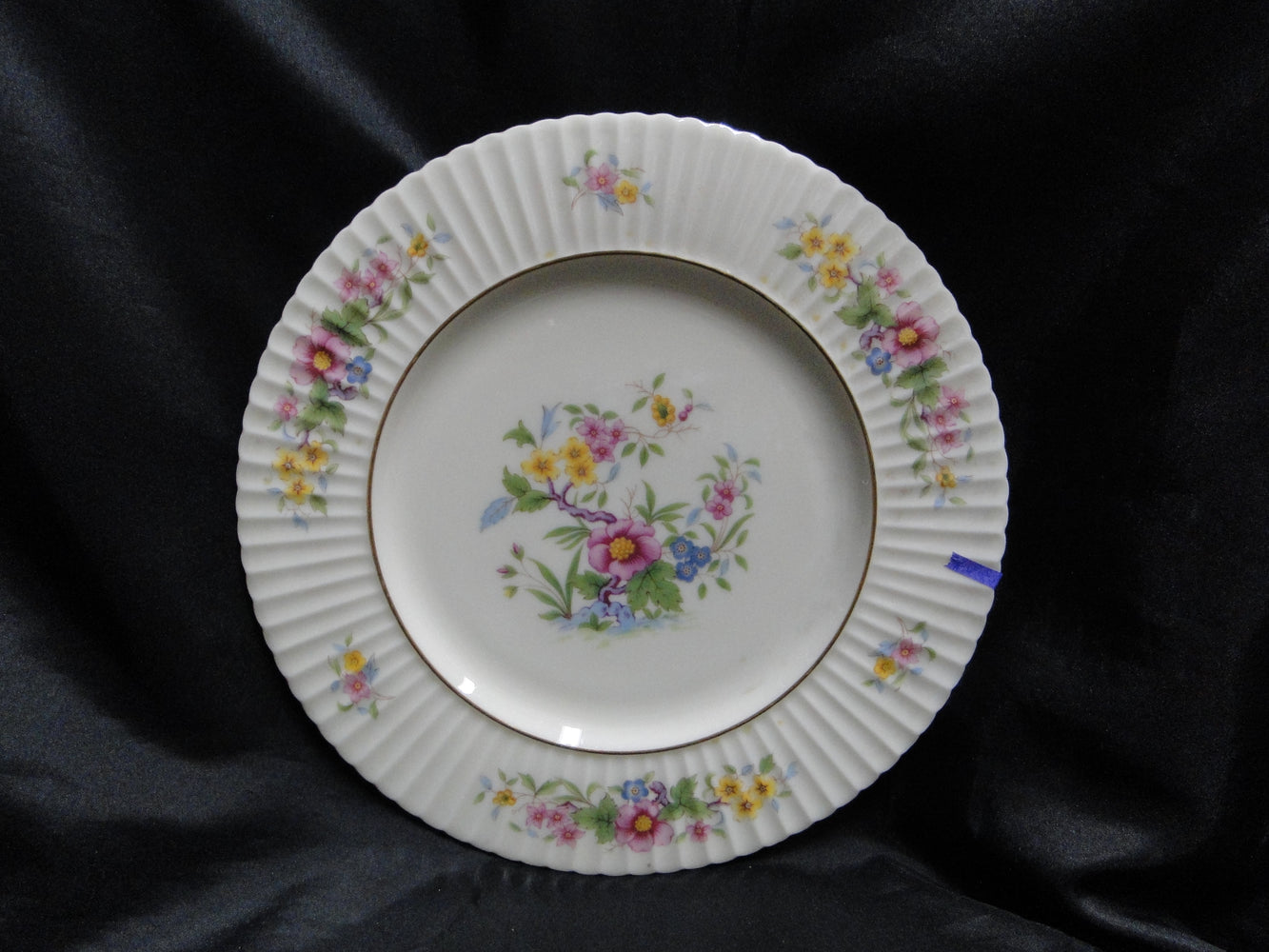 Lenox Sonnet, Florals, Fluted Rim, Gold Trim: Dinner Plate (s), 10 3/4", As Is