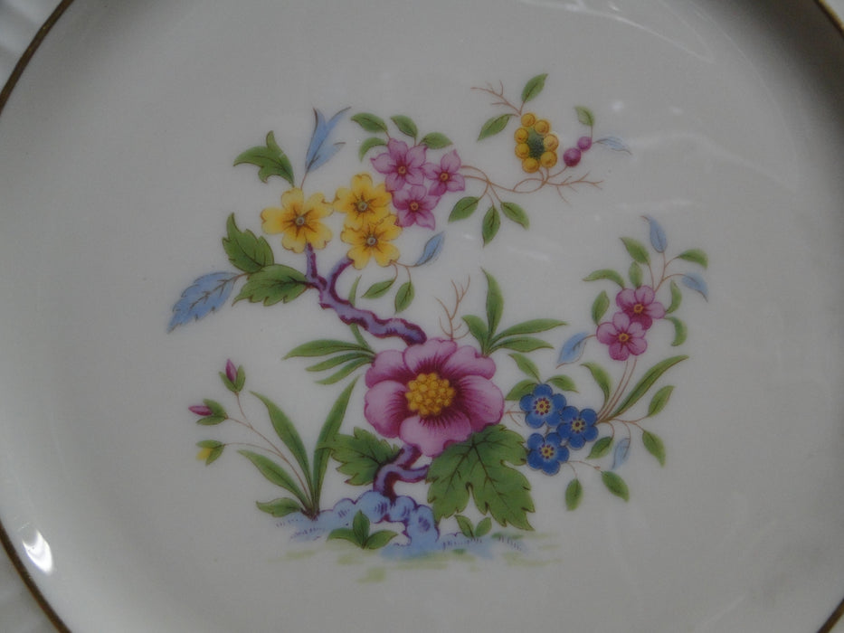 Lenox Sonnet, Florals, Fluted Rim, Gold Trim: Dinner Plate (s), 10 3/4", As Is