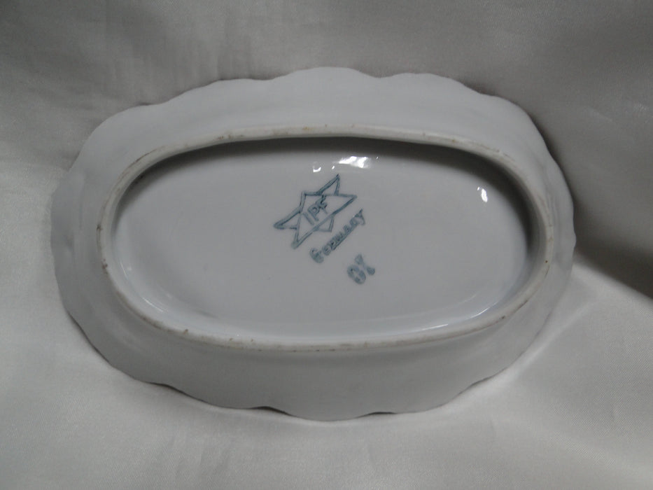 IBF Germany Magenta Border w/ Yellow Roses: Oval Bowl (s), 6 1/2", As Is