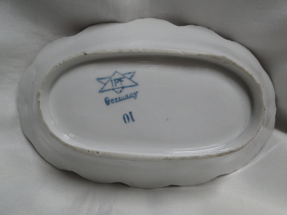 IBF Germany Magenta Border w/ Yellow Roses: Oval Bowl (s), 6 1/2", As Is