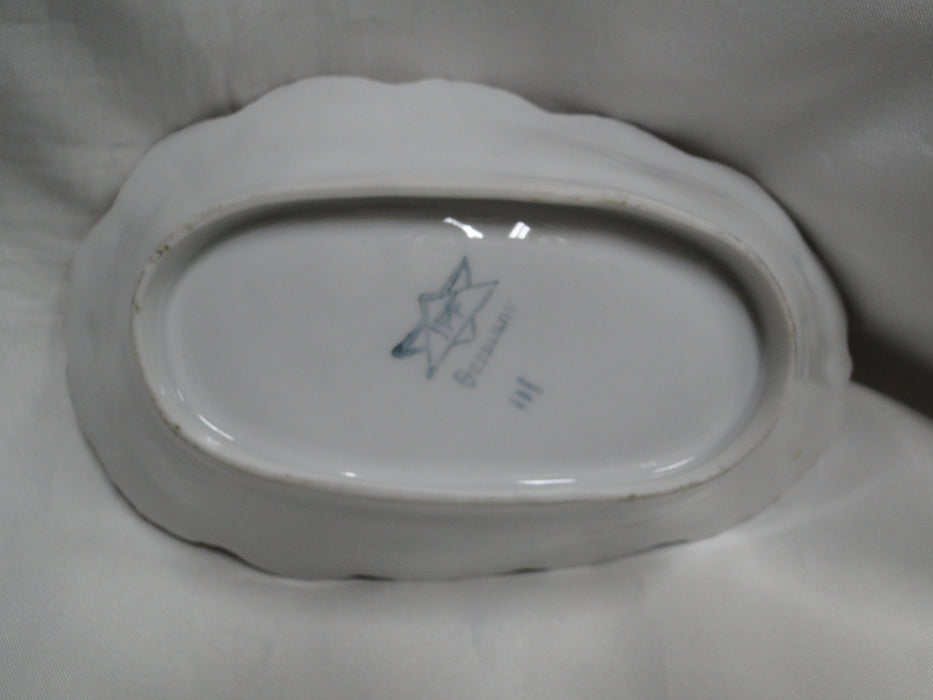 IBF Germany Magenta Border w/ Yellow Roses: Oval Bowl (s), 6 1/2", As Is