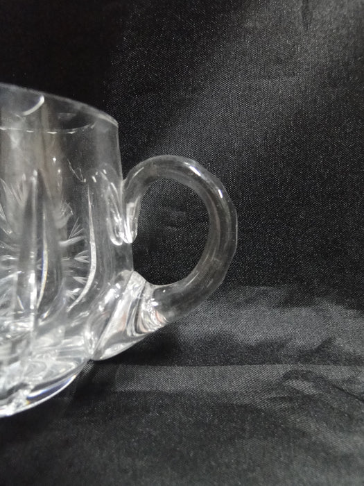Clear w/ Cut Sunbursts: Open Sugar Bowl, 2 3/4" Tall --  CR#040