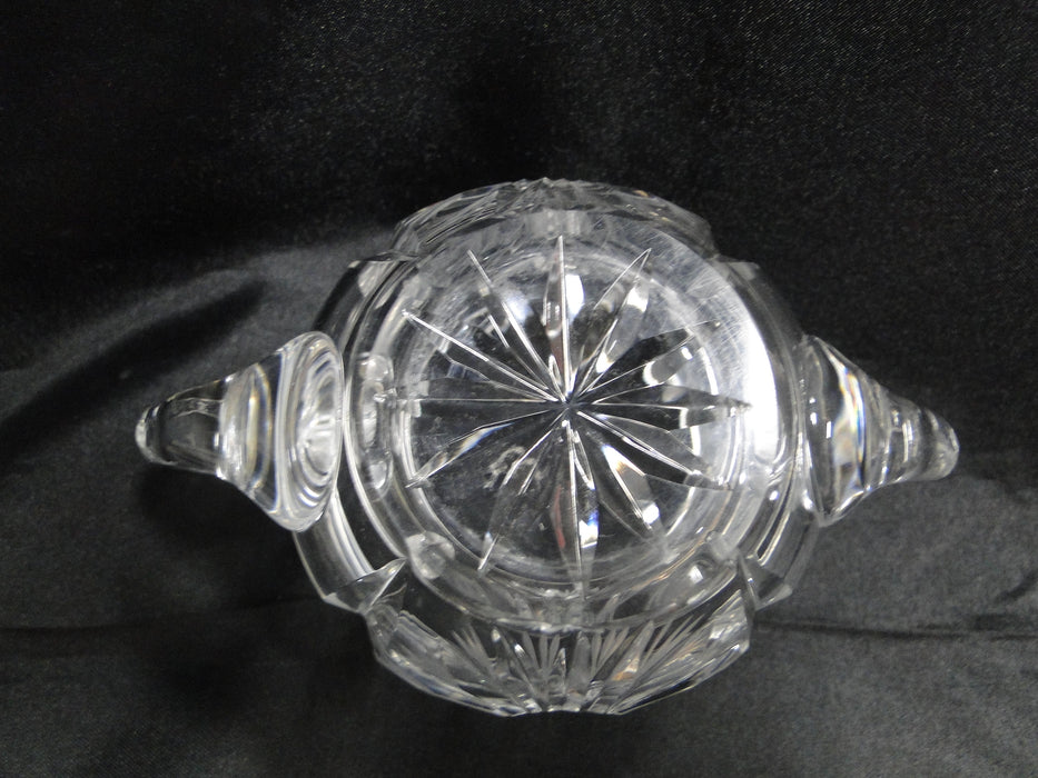 Clear w/ Cut Sunbursts: Open Sugar Bowl, 2 3/4" Tall --  CR#040