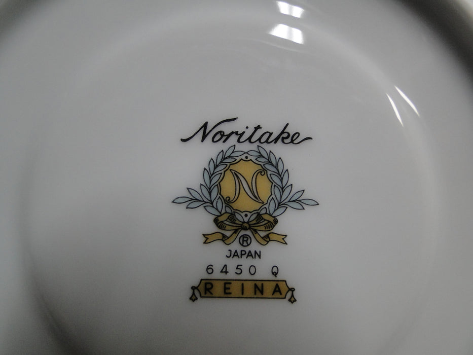 Noritake Reina, 6450Q, White Flowers & Leaves : 6" Saucer Only, No Cup
