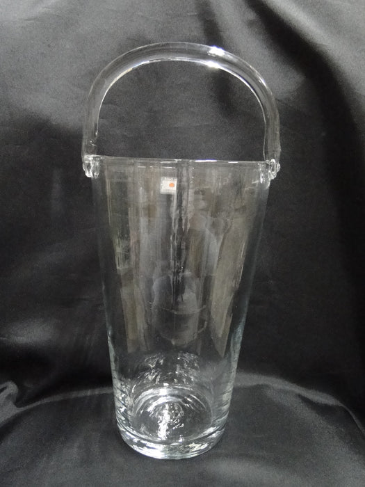 Blenko Clear, Smooth, Handmade: Bottle Chiller w/ Handle, 13 3/4" Tall
