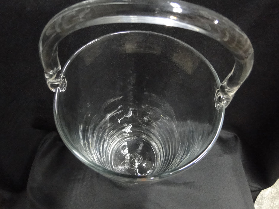 Blenko Clear, Smooth, Handmade: Bottle Chiller w/ Handle, 13 3/4" Tall