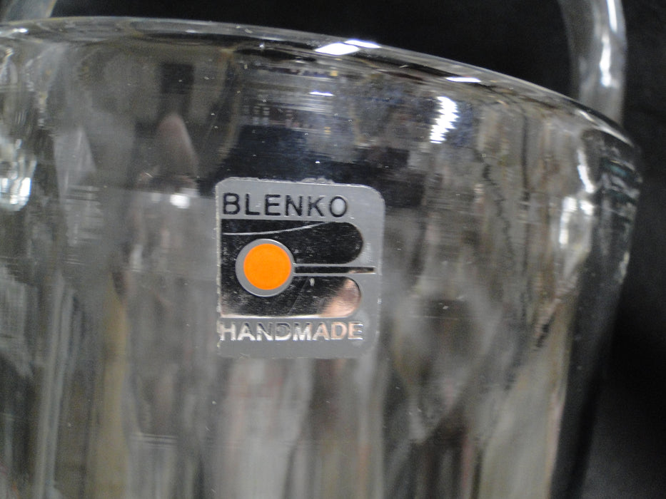 Blenko Clear, Smooth, Handmade: Bottle Chiller w/ Handle, 13 3/4" Tall