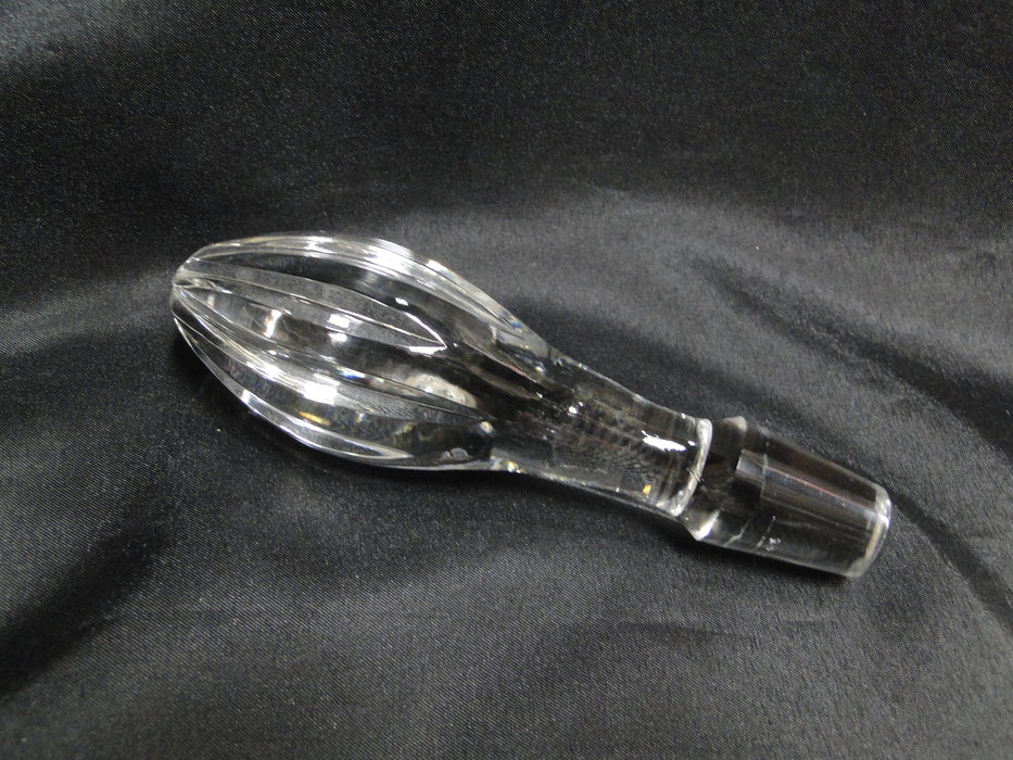 Clear w/ Cut Spinning Stars: Decanter & Stopper, 15 3/4" Tall -- CR#052