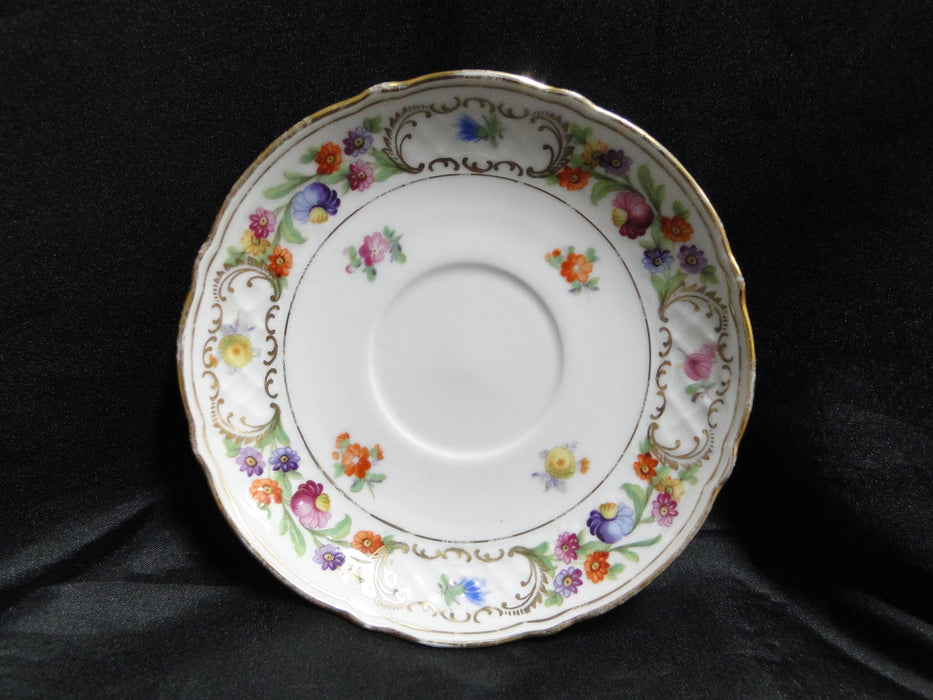 Schumann Dresden, Multicolored Flowers: Cup & Saucer Set (s), Wear