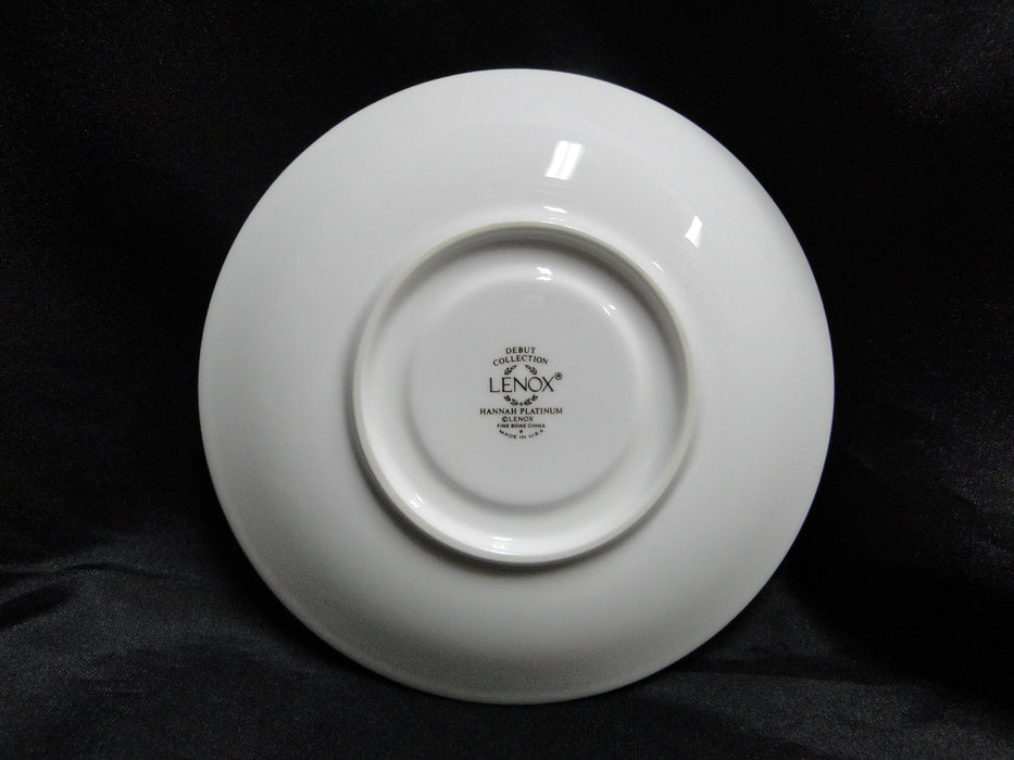 Lenox Hannah Platinum, White Design: Cup & Saucer Set (s), 3" Tall