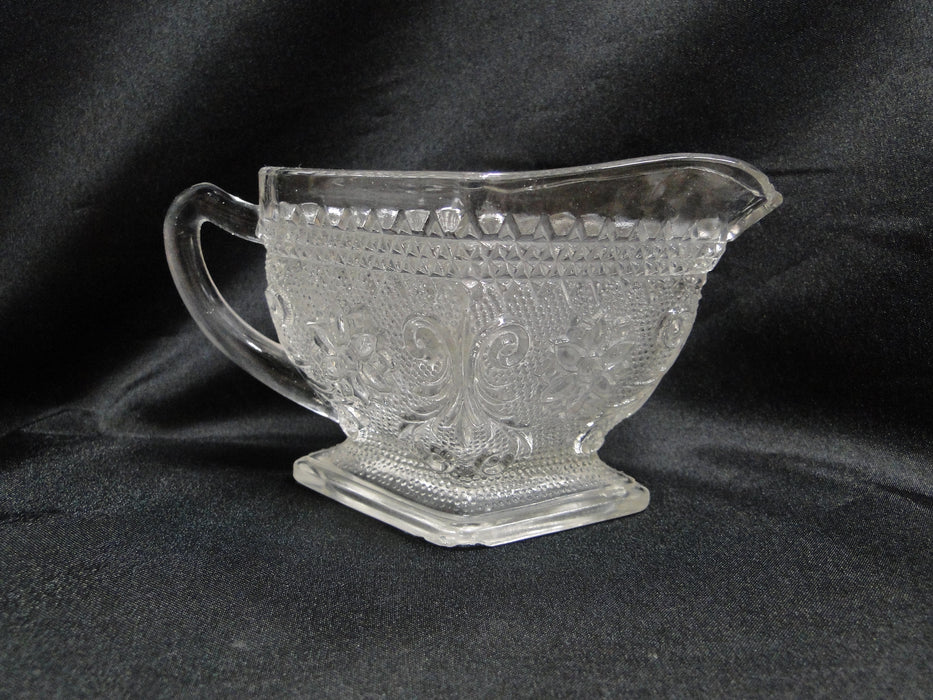 Tiara Sandwich Clear: Creamer / Cream Pitcher, 3", As Is