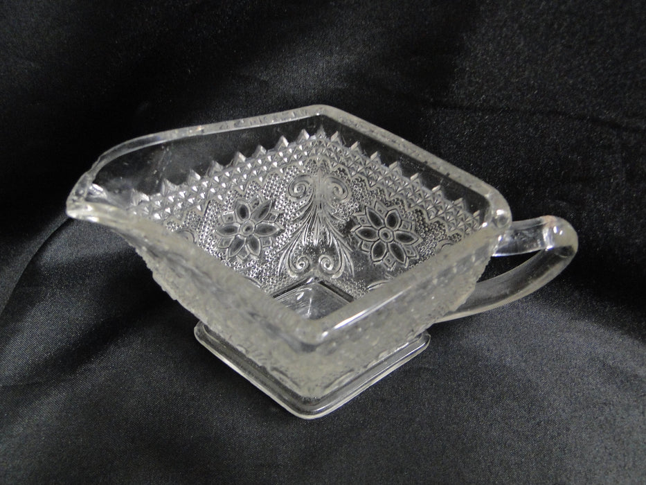 Tiara Sandwich Clear: Creamer / Cream Pitcher, 3", As Is