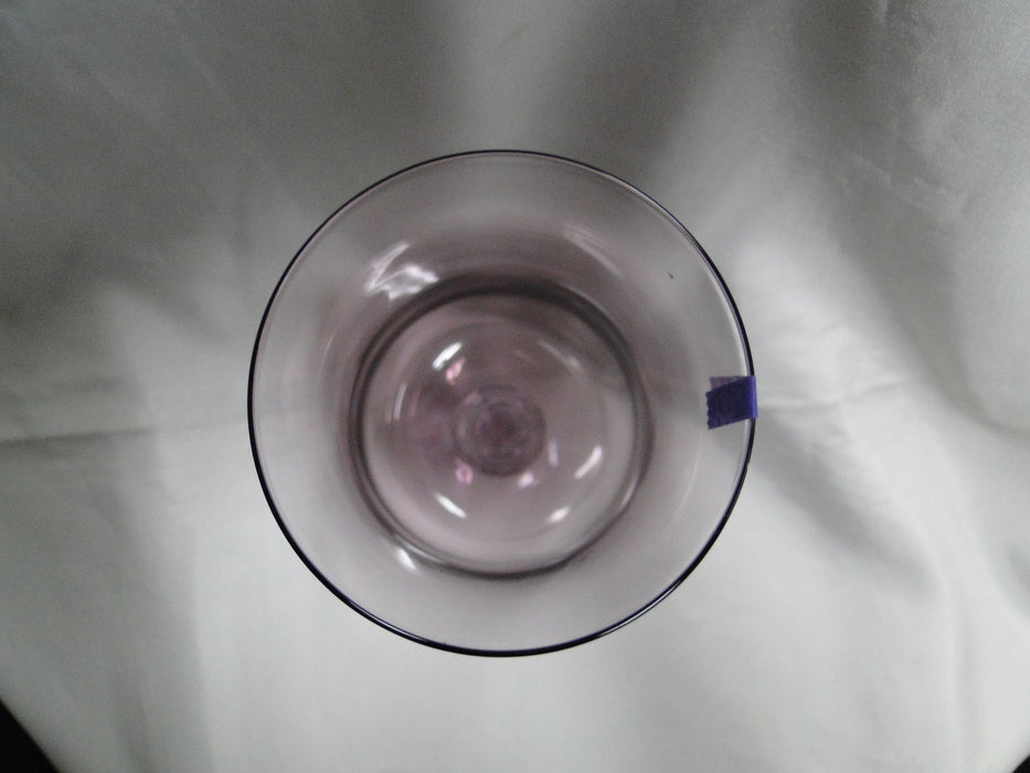 Fostoria Distinction Plum, Purple Bowl, Clear Stem: Iced Tea, 7" Tall, Nick