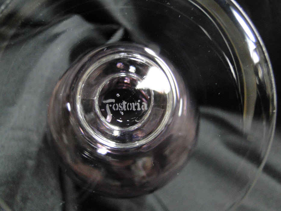 Fostoria Distinction Plum, Purple Bowl, Clear Stem: Iced Tea, 7" Tall, Flaw