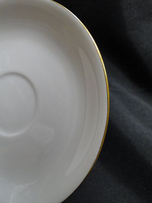 Haviland White w/ Thin Gold Trim: Chocolate Cup & Saucer Set (s), 2 3/4" Tall