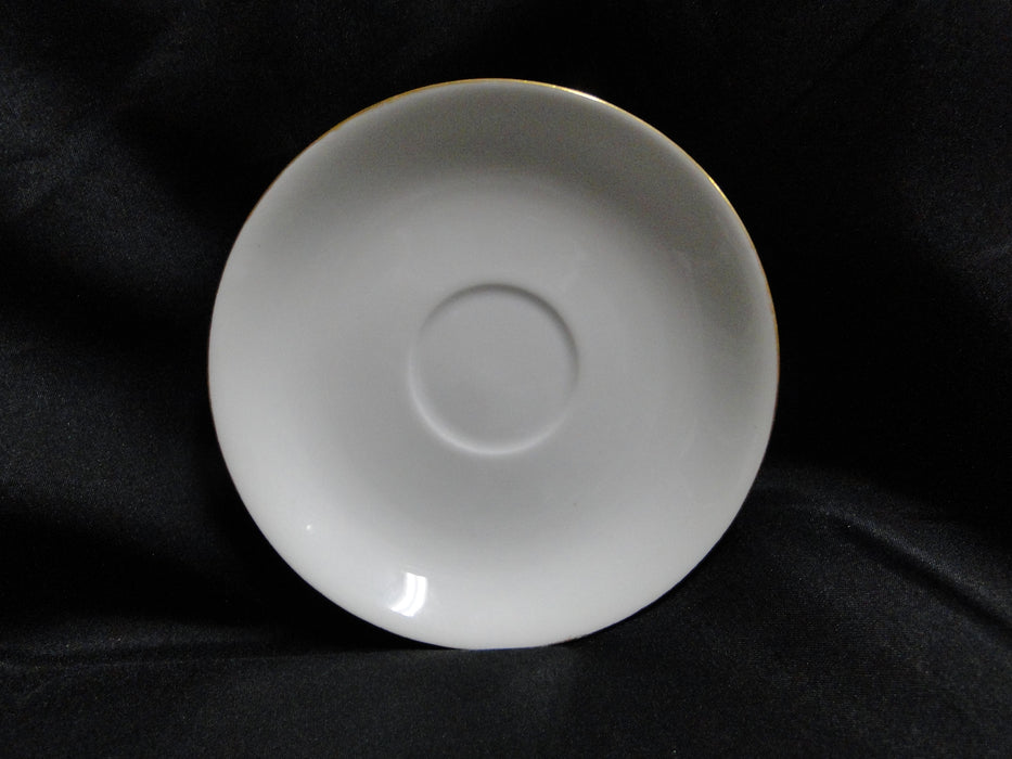 Haviland White w/ Thin Gold Trim: Chocolate Cup & Saucer Set (s), 2 3/4" Tall