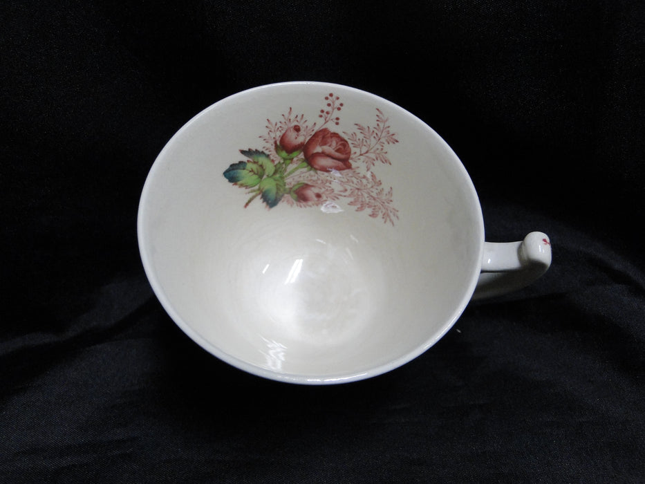 Copeland Spode's Mansard Lady Anne, Pink Roses: Cup & Saucer, 2 7/8", As Is