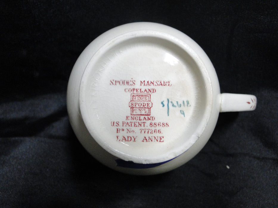 Copeland Spode's Mansard Lady Anne, Pink Roses: Cup & Saucer, 2 7/8", As Is