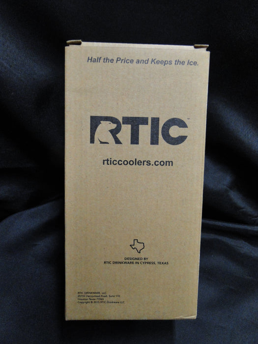 RTIC Stainless Steel Drinkware: NEW 30 oz Tumbler & Lid, 8" Tall, Box