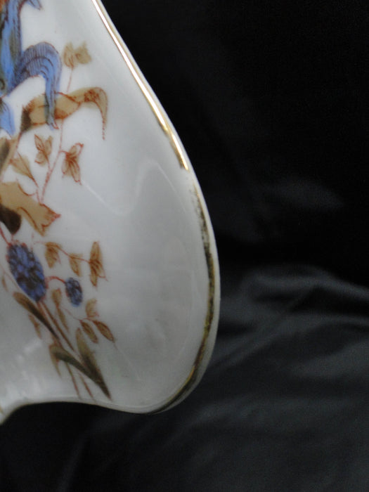 Marx & Gutherz 1537, Blue Flowers, Brown Leaves: Serving Bowl & Lid, As Is