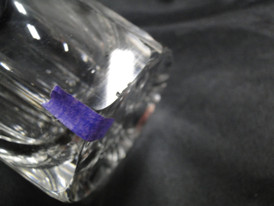 Clear w/ Vertical Cuts & Thumbprints: Tumbler / Old Fashioned, 4", As Is, CR#050
